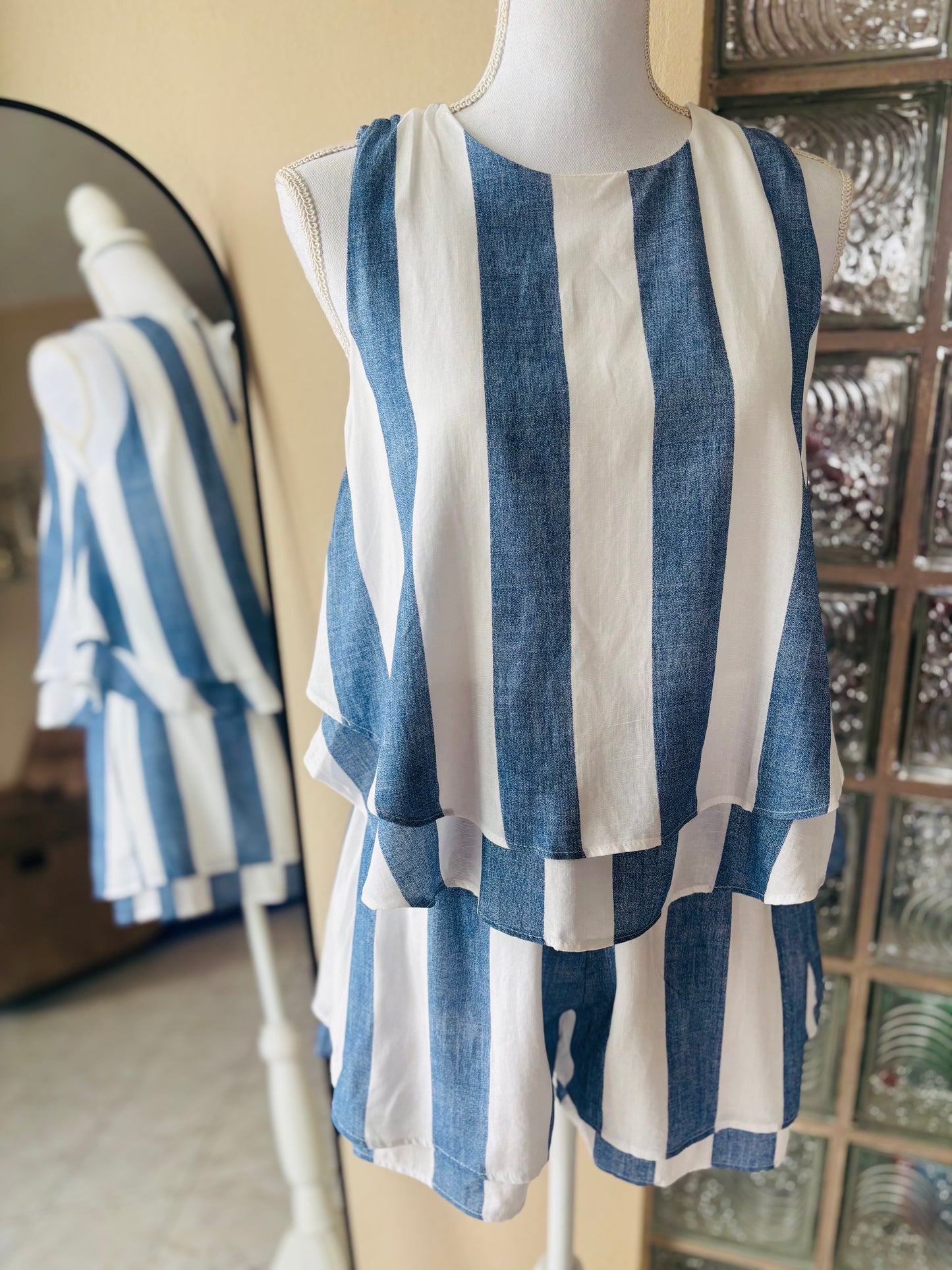 Set azul Líneas
