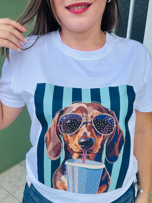 Tshirt Dog gafas