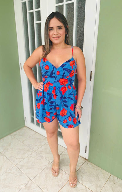Romper Navy floral