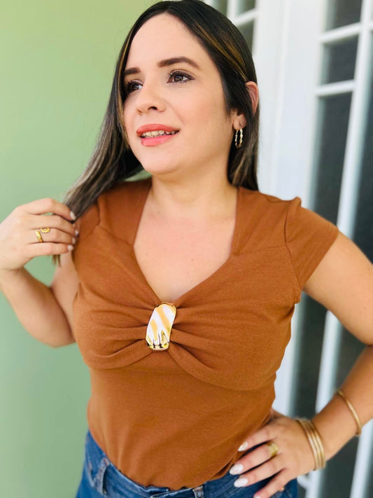 T-shirt Brown