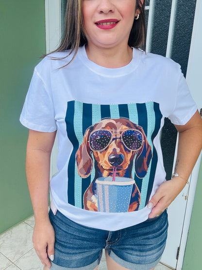 Tshirt Dog gafas