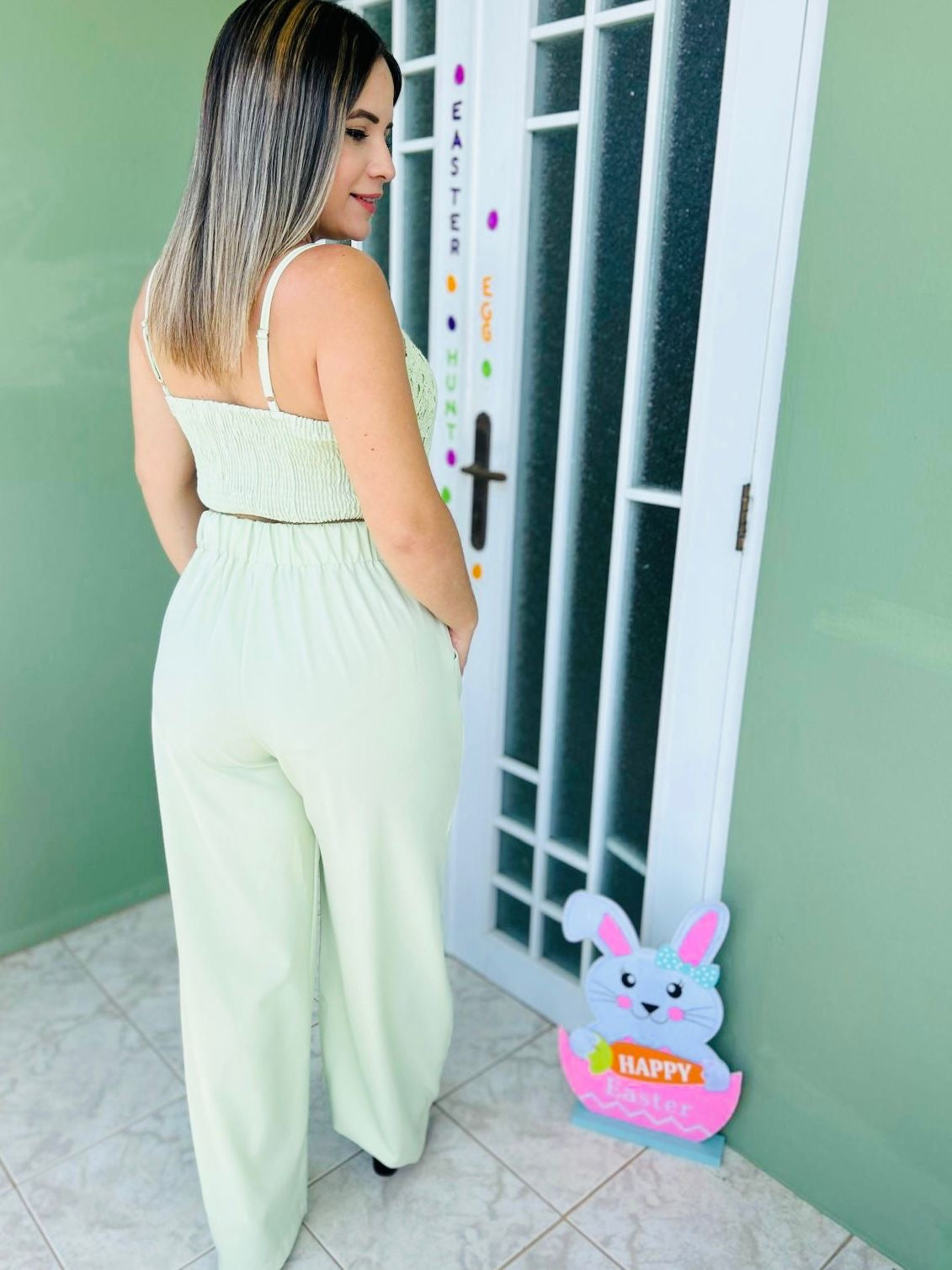 Set verde elegante